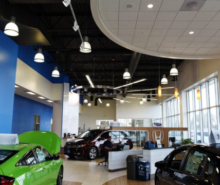 Lithia motors after a successful PEC lighting design