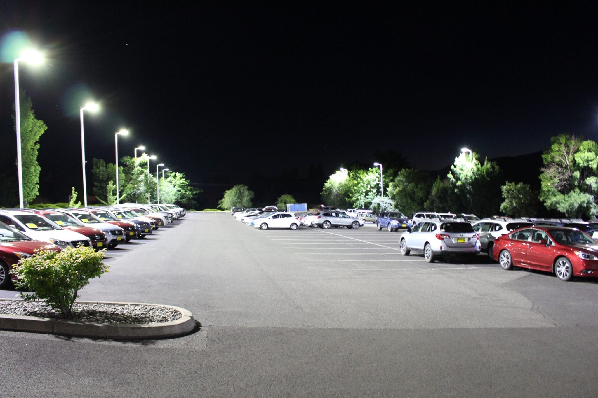 After PEC lighting Kendall Auto Group Dodge and Subaru