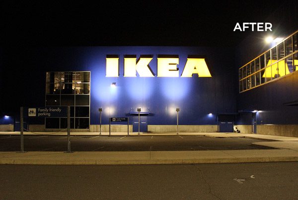 IKEA LED Retrofit After Image