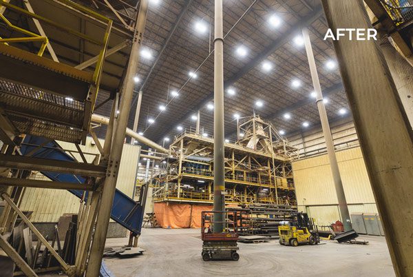 West Fraser After - LED Lighting Retrofit