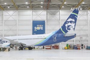 Alaska Airlines LED Lighting Retrofit - After