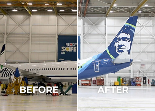 Alaska Airlines LED Lighting Retrofit Project