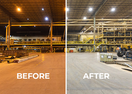 West Fraser LED Lighting Retrofit
