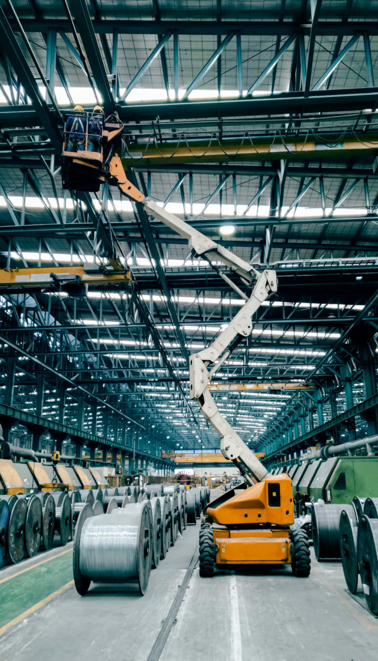 complex led lighting installation