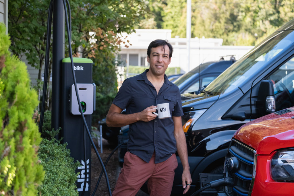 EV Fleet Charger for Nossa Familia Coffee